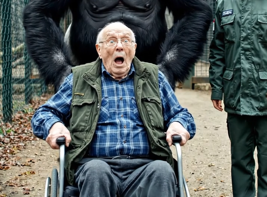 Dráma az állatkertben: egy gorilla hirtelen rátámadt a kerekesszékes férfira, megragadta a székét, és nem eresztette. A gondozók kétségbeesve próbálták menteni a férfit, de aztán olyasmi történt, amire senki sem számított 😲😱