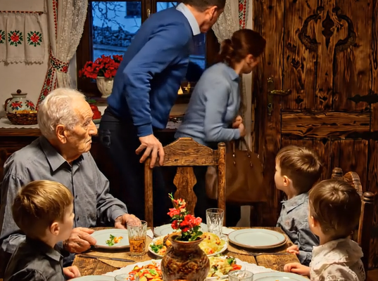 Miután a feleségem meghalt, eladtam a házunkat, és beköltöztem a fiammal, abban a reményben, hogy utolsó éveimet családom körében tölthetem. Én fizettem minden számlát abban a házban, mégis a menyem teherként nézett rám. „Ha itt laksz, dolgozol is” – csattant fel. Aztán vacsora közben egy tányért vágott felém. „Még csak főzni sem tudsz rendesen!” – sikította. A fiam felállt… és amit ezután tett, mindenkitől elállt a szava.
