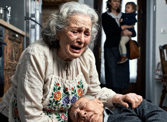 72 éves vagyok, még mindig főzök, takarítok, és 10 éve puszta kézzel tartom össze ezt a családot. Semmi panasz. Semmi pihenés. Csak szeretet. Aztán a férjem összeesett… a teste remegett a padlón. Felkiáltottam: „Hívjanak mentőt!” De a menyem hidegen suttogta: „A szüleimhez viszem a gyereket.” És elment. Csak úgy. Semmi könny. Semmi segítség. Lefagyva álltam, a szívem összetört, miközben azt kérdeztem magamtól: „Családot neveltem… vagy idegeneket?”