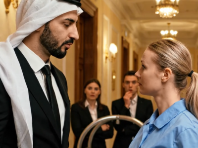 A MILLIÁRDOS ARABUL KÉRDEZETT VALAMIT… A TAKARÍTÓNŐ PEDIG VÁLASZOLT, ÉS MINDENKINEK ELÁLLT A LÉLEGZETE