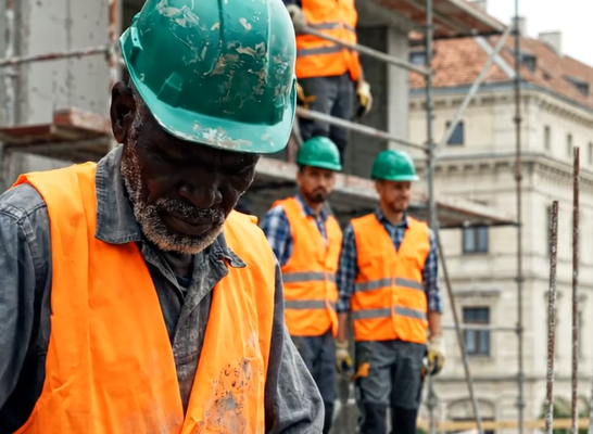A GŐGÖS MÉRNÖKNŐ MEGALÁZTA AZ ÖREG KŐMŰVEST – De nem sejtette, hogy a „takarítóvá” degradált férfi az egyetlen, aki megmentheti a bukástó