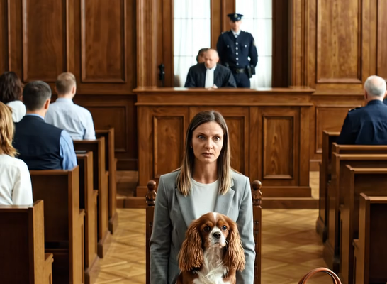 A tárgyalóteremben egy nő felállt a vádlottak padjáról, és nyugodt hangon kijelentette, hogy a kutyája