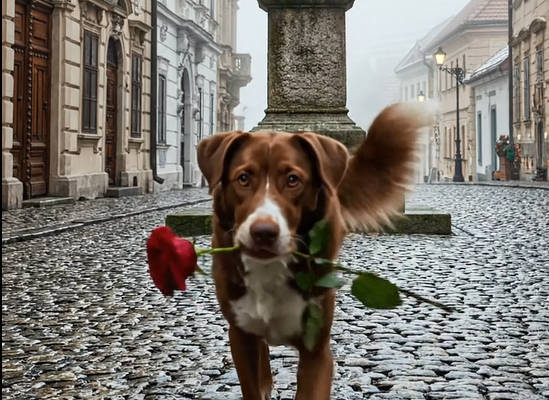 Mindenki azt hitte, hogy a kutya csak virágot hozott… de amikor kiderült az igazság